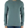 Uomo CALVIN KLEIN JEANS | T-Shirt In Cotone Con Maniche Lunghe Verde