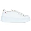 Donna GIO+ | Sneakers In Pelle Pia164A Con Strass Bianco