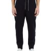 Uomo EMPORIO ARMANI | Pantaloni Sportivi Essential In Double Jersey Di Misto Cotone Blu Scuro