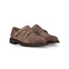 Uomo DOUCAL'S | Scarpa In Suede Con Fibbie Tortora