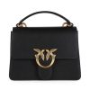 Donna PINKO | Borsa A Mano In Pelle Love One Top Handle Mini Light Oro