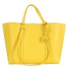 Donna PINKO | Borsa In Pelle Martellata Carrie Shopper Big Giallo