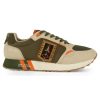 Uomo AERONAUTICA MILITARE | Sneakers Running In Tessuto Tecnico Ed Ecosuede Verde