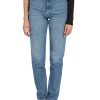 Donna CALVIN KLEIN | Pantalone Jeans Cinque Tasche Mom Fit Blu Chiaro