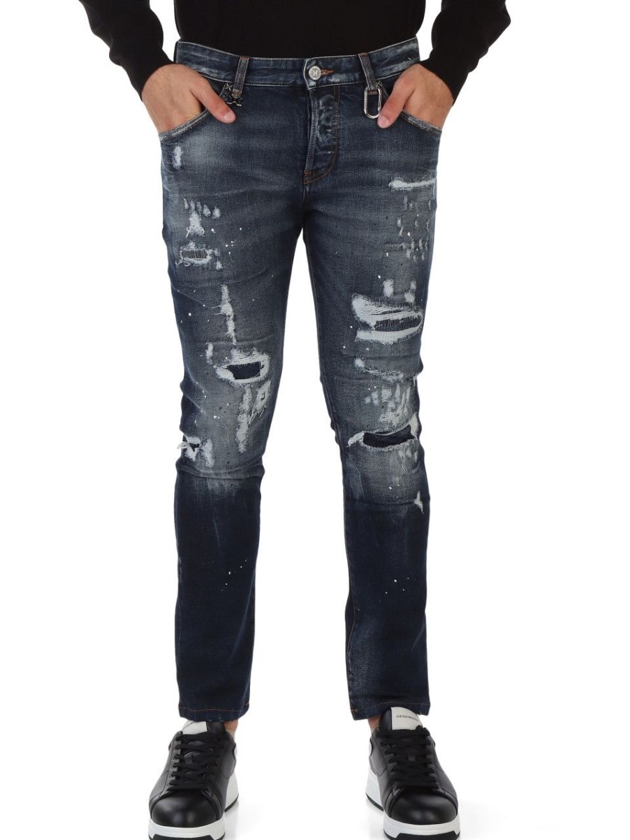 Uomo RICHMOND | Richmond X: Pantalone Jeans Cinque Tasche Namix Blu