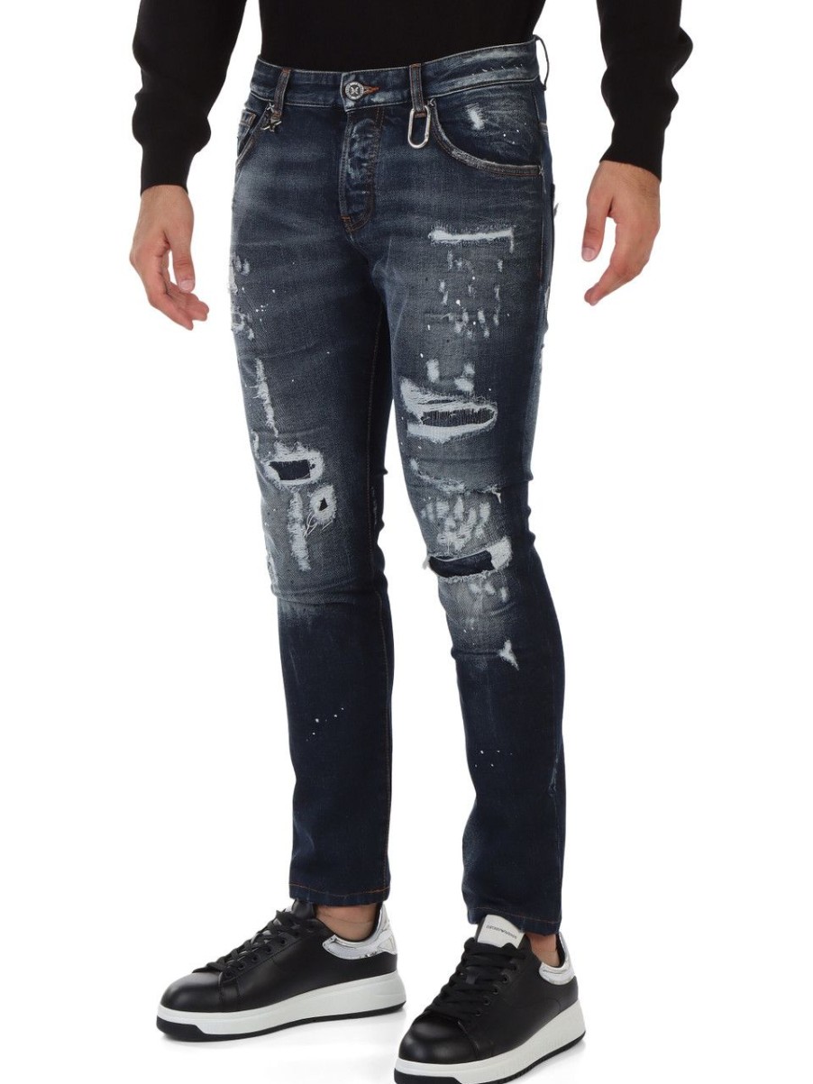 Uomo RICHMOND | Richmond X: Pantalone Jeans Cinque Tasche Namix Blu