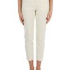 Donna PINKO | Pantalone In Cotone Stretch Bello Panna