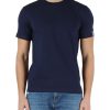 Uomo REPLAY | T-Shirt In Cotone Con Stampa Logo Sulla Manica Blu