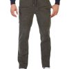 Uomo FRED MELLO | Pantalone Modello Jogger In Velluto A Costine Verde Scuro