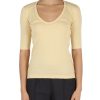 Donna FABIANA FILIPPI | T-Shirt In Cotone A Costine Giallo