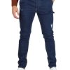 Uomo DANIELE ALESSANDRINI | Grey: Pantalone Jeans Cinque Tasche Federico Blu Scuro