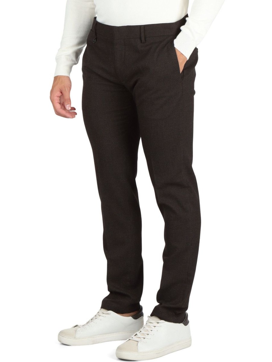 Uomo ANTONY MORATO | Pantalone In Misto Viscosa Bonnie Slim Fit Marrone