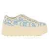 Donna PINKO | Sneakers Platform Greta 04 In Canvas Azzurro