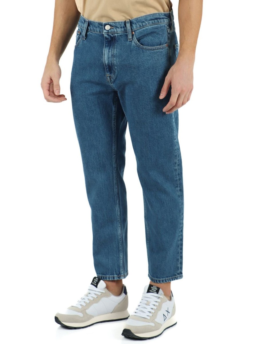 Uomo TOMMY JEANS | Pantalone Jeans Cinque Tasche Dad Regular Tapered Blu