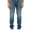 Uomo CALVIN KLEIN JEANS | Pantalone Jeans Cinque Tasche Slim Taper Blu Chiaro