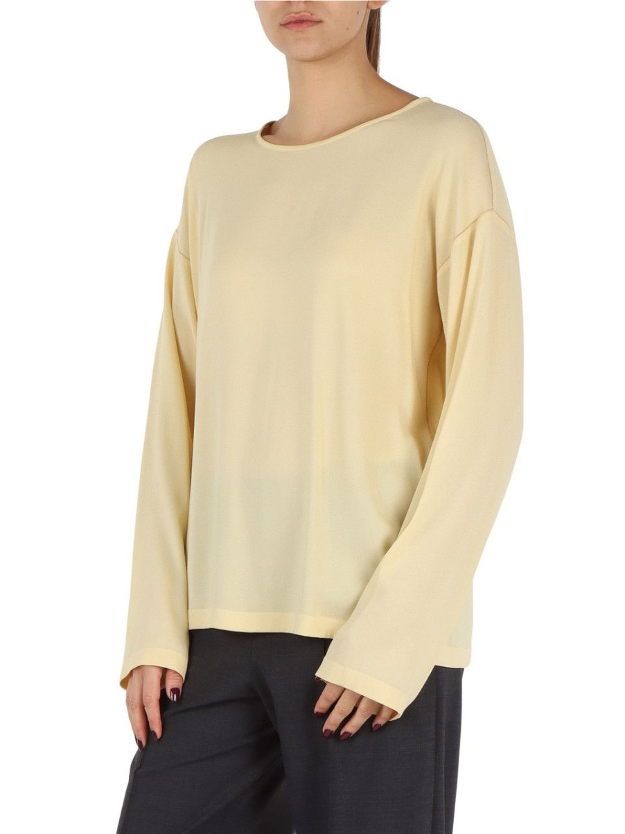 Donna FABIANA FILIPPI | Blusa In Sable Di Viscosa Stretch Giallo