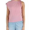 Donna PINKO | Top In Georgette Stretch Tindaro Rosa