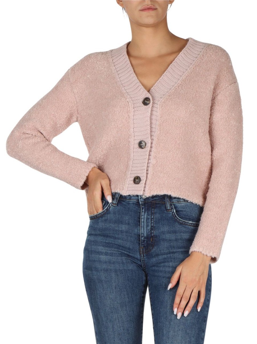 Donna EMME MARELLA | Cardigan Effetto Boucle Elea Rosa