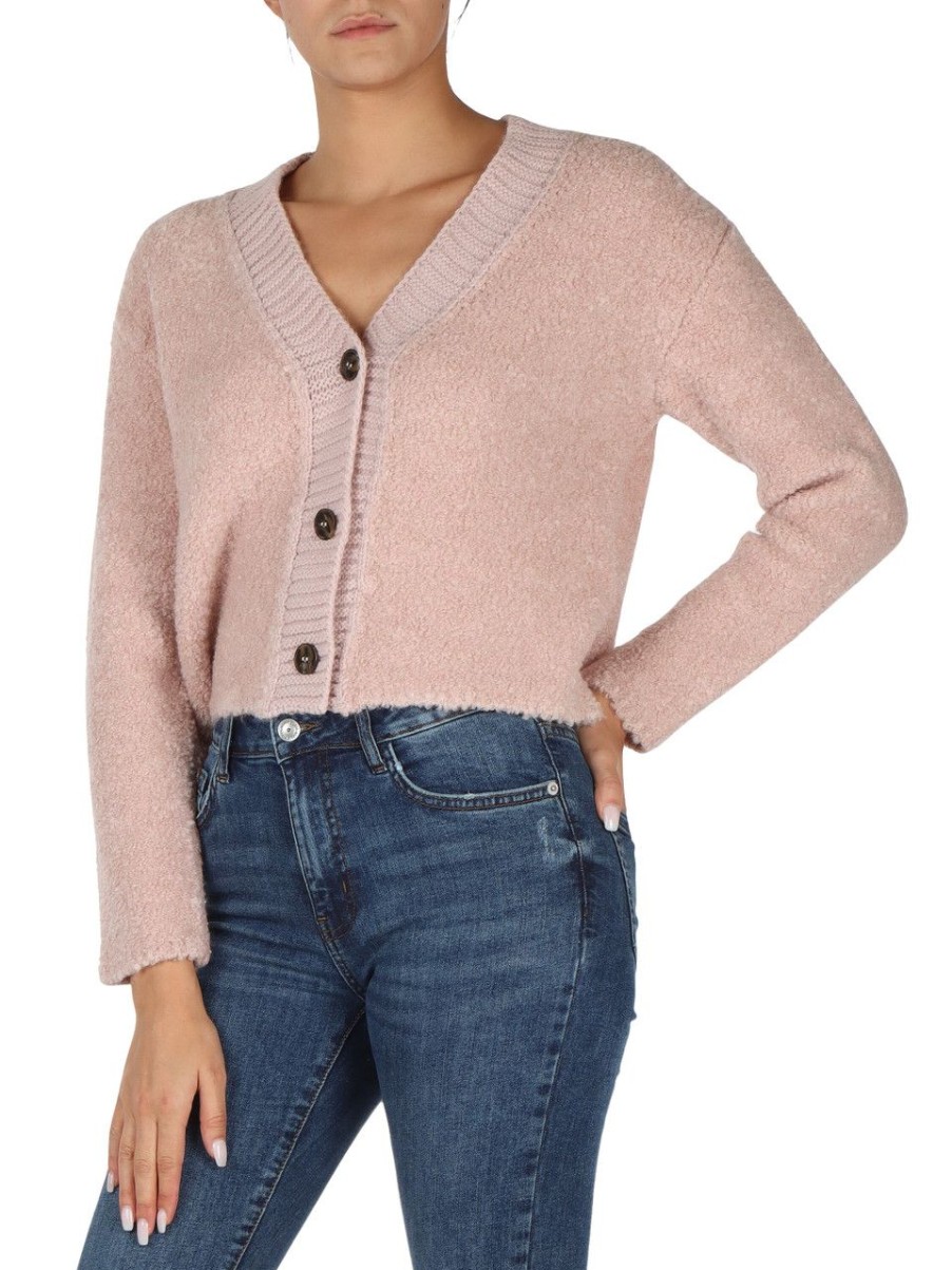 Donna EMME MARELLA | Cardigan Effetto Boucle Elea Rosa