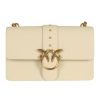 Donna PINKO | Borsa A Tracolla In Pelle Love One Classic Cl. Panna