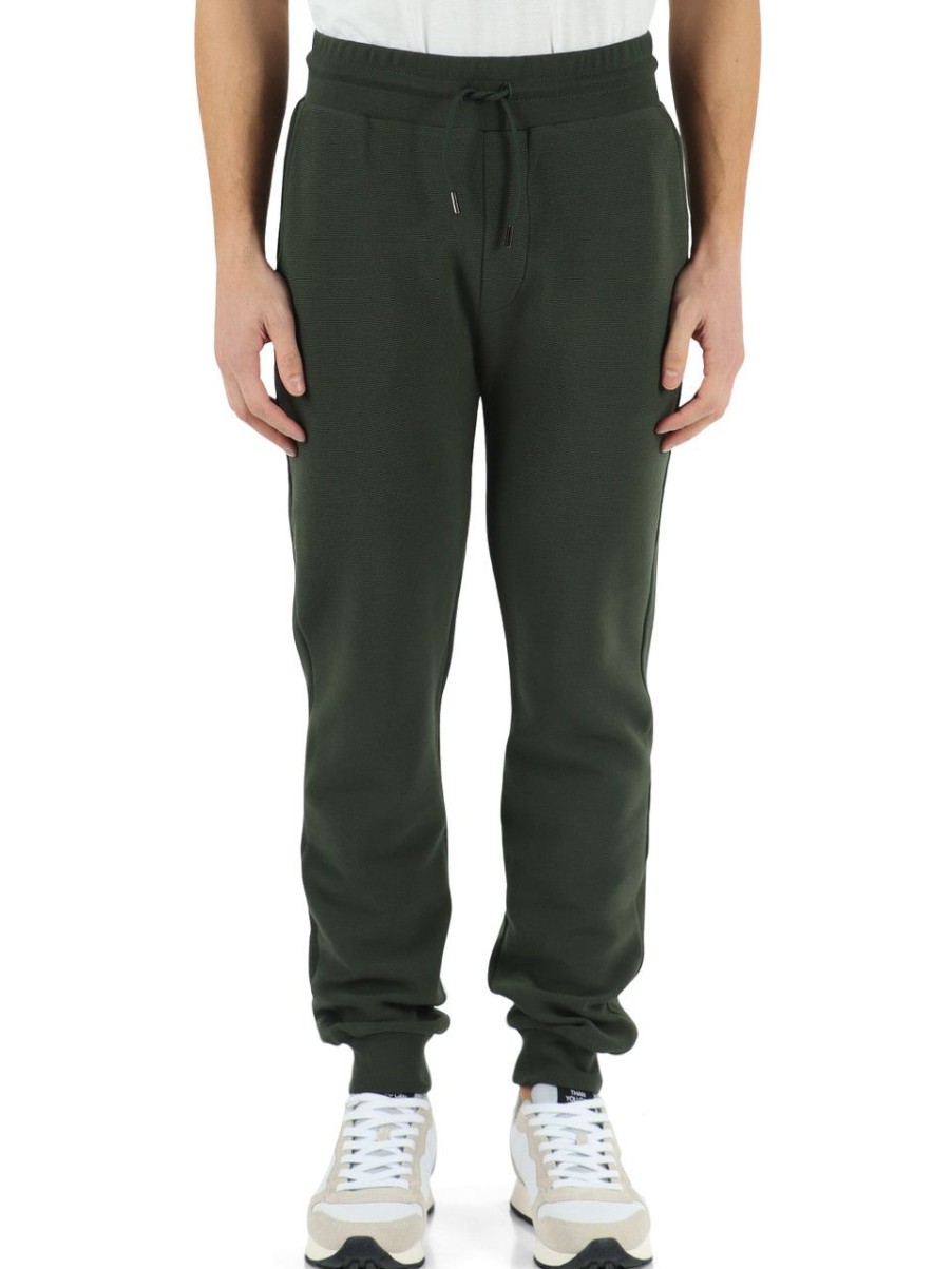 Uomo COLMAR | Pantalone Sportivo In Misto Cotone Nower Verde