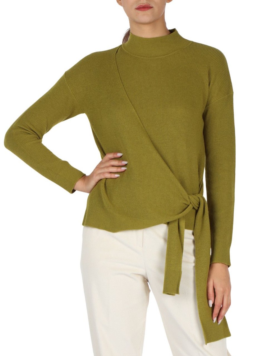 Donna PENNYBLACK | Maglia A Lupetto Cigolio In Misto Lana E Cashmere Verde