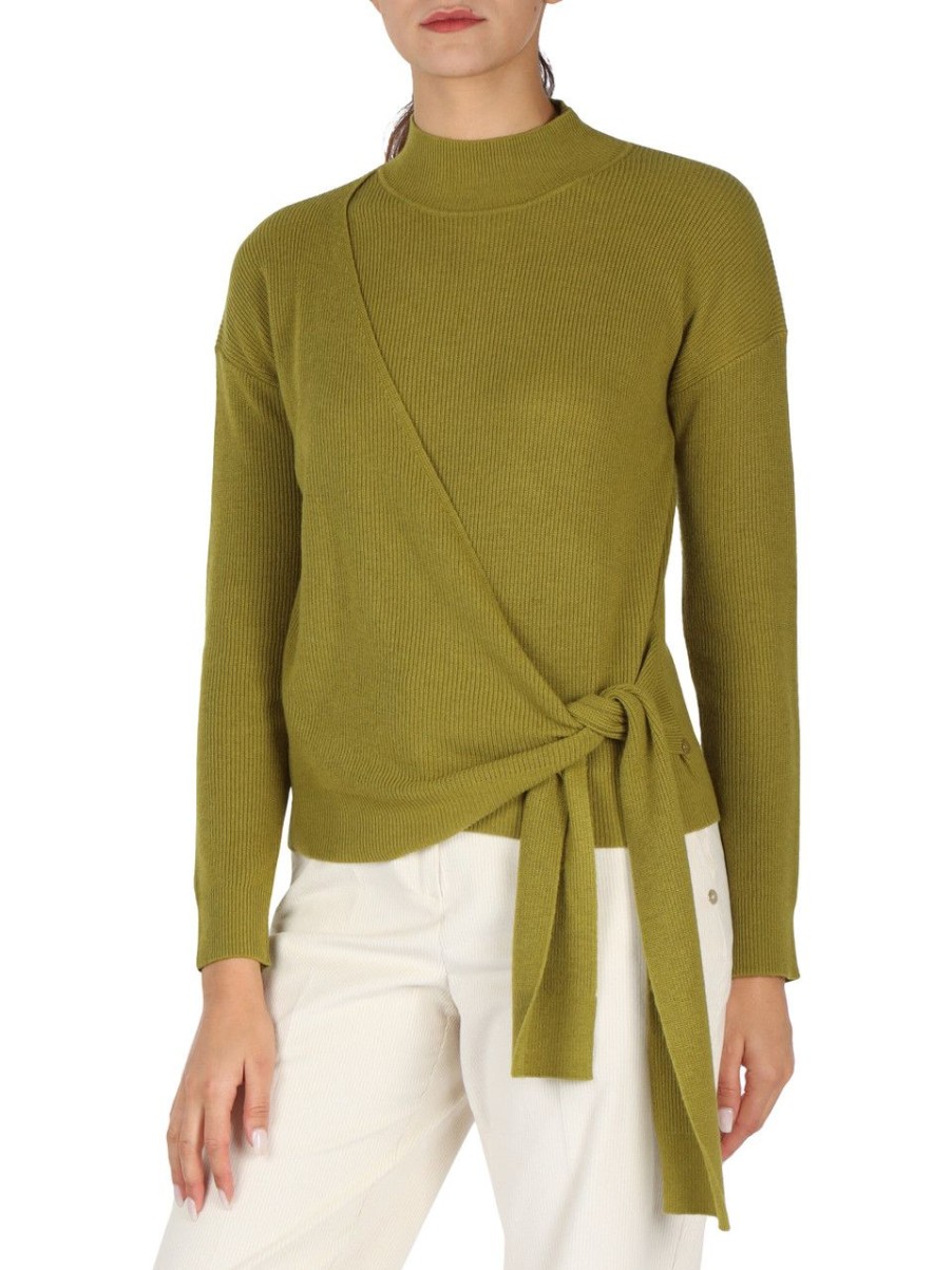 Donna PENNYBLACK | Maglia A Lupetto Cigolio In Misto Lana E Cashmere Verde