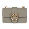 Donna PINKO | Borsa A Tracolla In Pelle Love One Mini Cl. Tortora