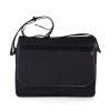 Uomo EMPORIO ARMANI | Borsa A Tracolla Messenger Con Placca Logo Frontale Nero