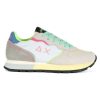 Donna SUN68 | Sneakers In Pelle E Tessuto Ally Color Explosion Bianco