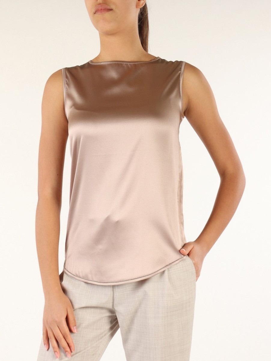 Donna FABIANA FILIPPI | Top In Seta Beige