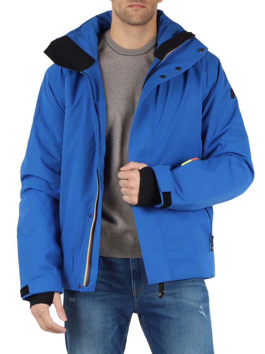 Uomo K-WAY | Giubbino Da Neve Malamot Micro Twill 2 Layers Bluette