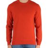 Uomo REFABRICS | Maglia Girocollo In Cashmere Arancione