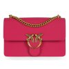 Donna PINKO | Borsa A Tracolla In Pelle Love One Classic Dc. Fucsia