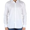 Uomo GHIRARDELLI | Camicia In Cotone Micro Riga Bianco