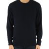 Uomo TOMMY HILFIGER | Maglia Girocollo In Cotone E Lyocell Blu Scuro