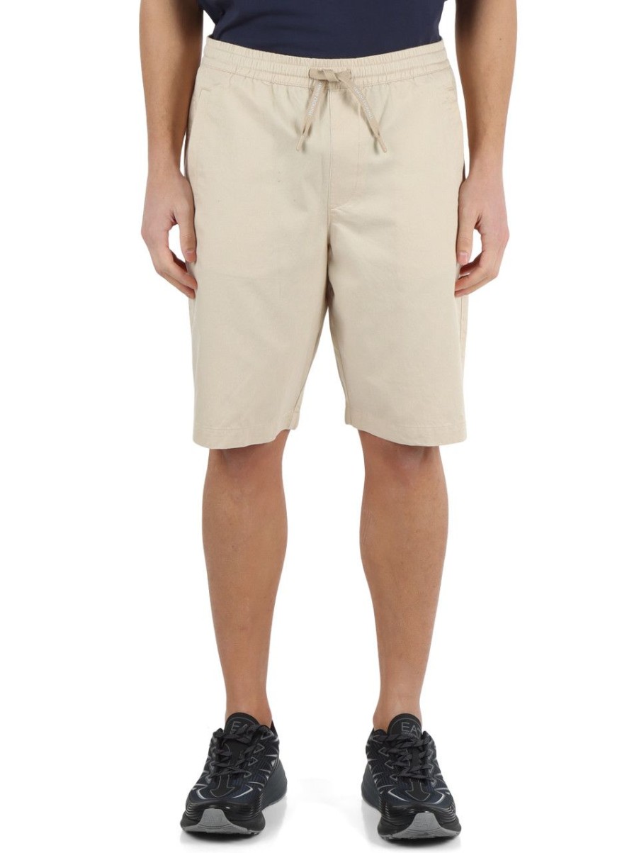 Uomo ARMANI EXCHANGE | Bermuda In Lyocell E Cotone Beige