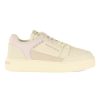 Donna EMPORIO ARMANI | Sneakers In Pelle Ed Ecopelle Con Scritta Logo Viola Chiaro