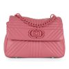 Donna LA CARRIE | Borsa A Mano In Pelle Grate Stephy Medium Rosa