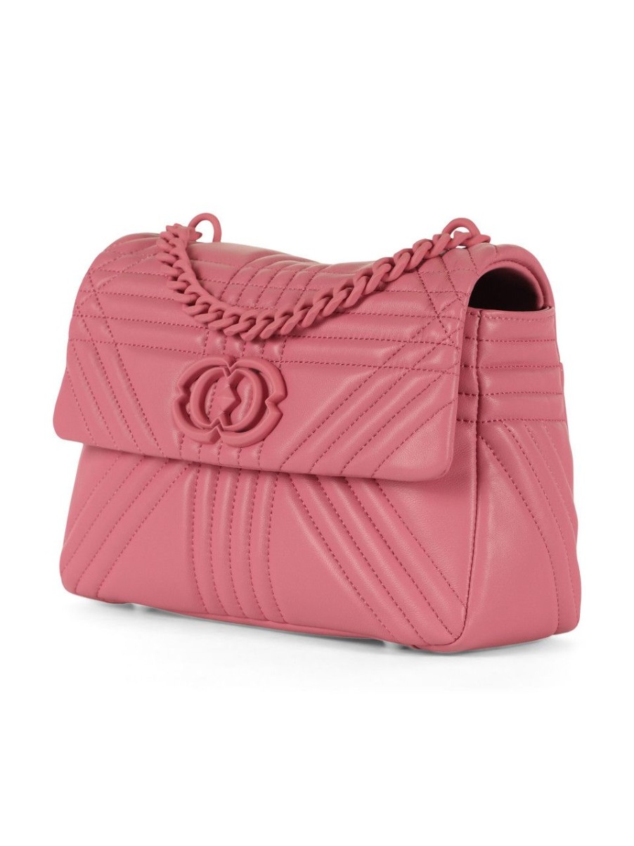 Donna LA CARRIE | Borsa A Mano In Pelle Grate Stephy Medium Rosa