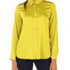 Donna EMME MARELLA | Camicia In Tessuto Satinato Stretch Zigano1 Giallo