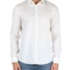 Uomo CALVIN KLEIN | Camicia Slim Fit Stretch Collar In Cotone Bianco