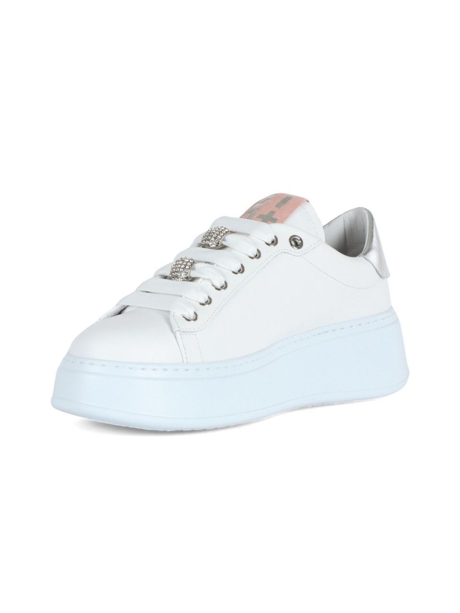 Donna GIO+ | Sneakers In Pelle Pia130A Farfalla Bianco