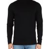 Uomo CALVIN KLEIN | Maglia Collo Alto In Lana Con Ricamo Logo Nero