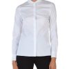 Donna PESERICO | Camicia In Popeline Stretch Con Inserto A Contrasto Bianco