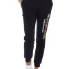 Donna MOSCHINO UNDERWEAR | Pantalone Sportivo Felpato Con Scritta Logo Nero