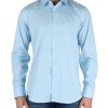 Uomo GHIRARDELLI | Camicia In Cotone Stretch Celeste