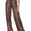 Donna JUICY COUTURE | Pantalone Sportivo Gamba Larga In Velluto Bexley Animalier