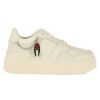 Donna TOMMY JEANS | Sneakers In Pelle Retro Basket Flatform Charm Bianco