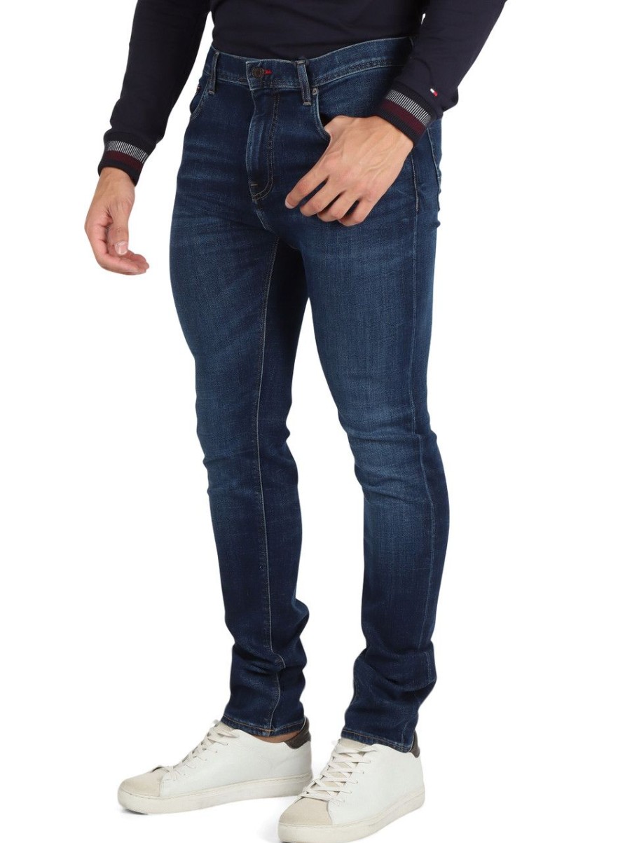 Uomo TOMMY HILFIGER | Pantalone Jeans Cinque Tasche Bleecker Silm Fit Blu